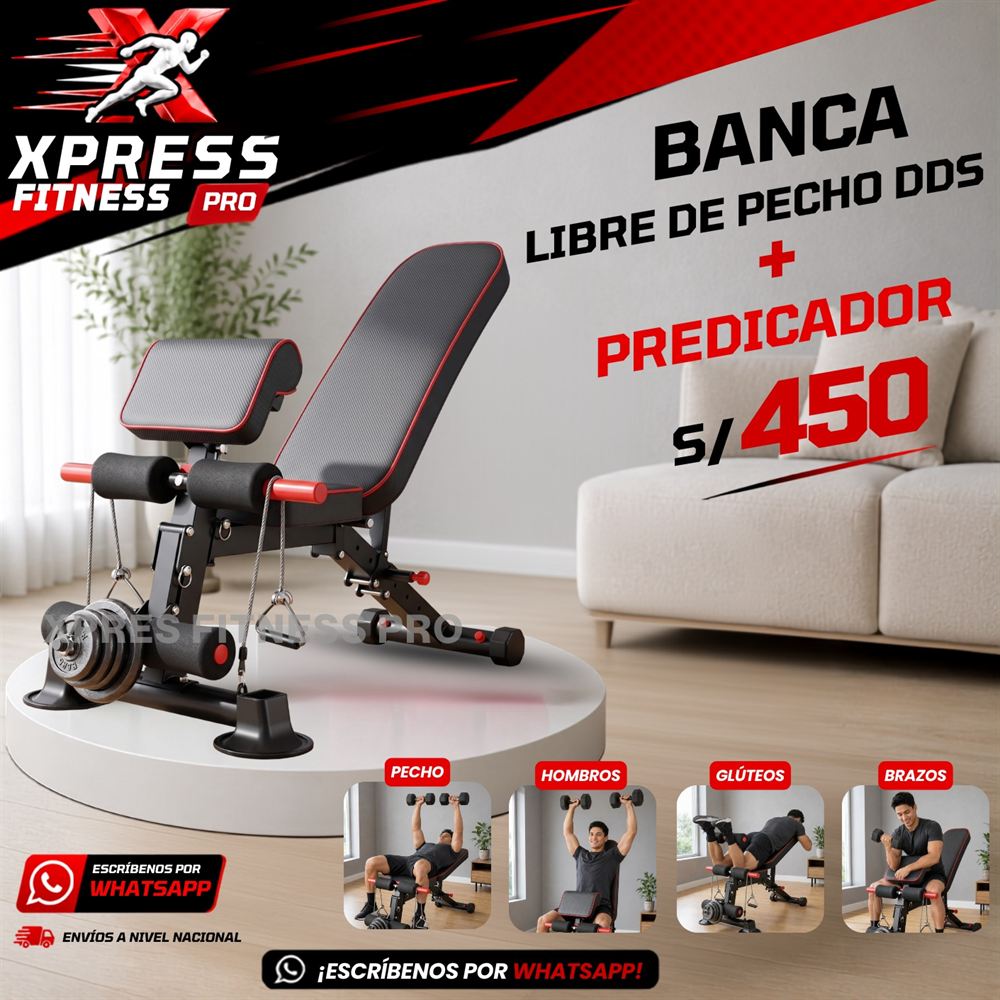 Banca de pecho DDS multiposición con predicador